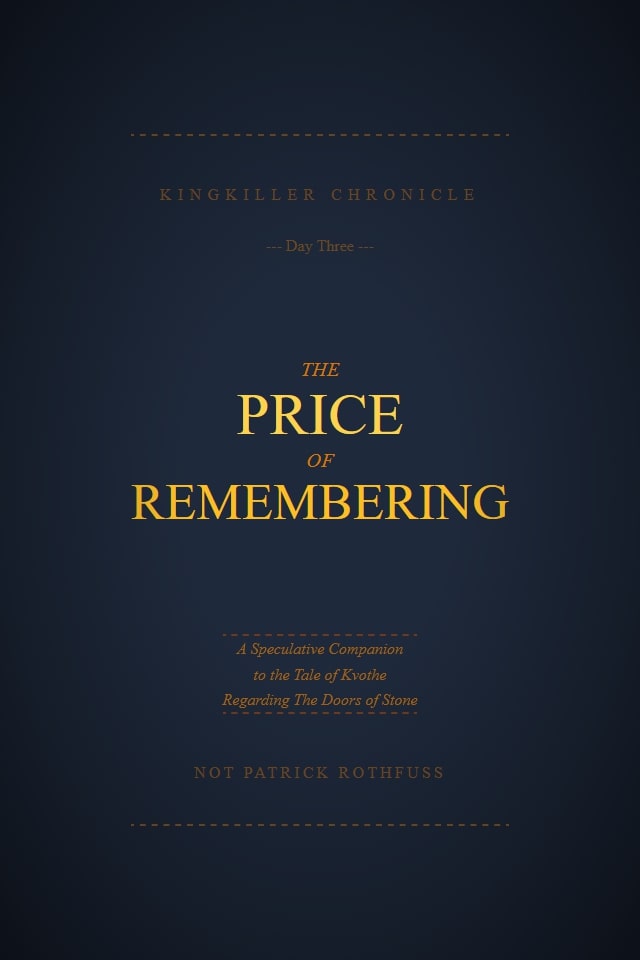 The Price of Remembering
